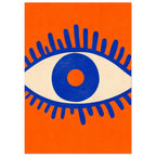 Blue And Orange Eye Poster