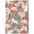 flamingo art print for the bedroom, soft painterly artwork on matte paper