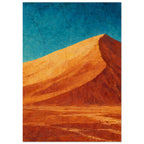 Desert Dune Teal And Orange Art Print