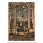 Easter Hare Vintage Style Art Print – White Border