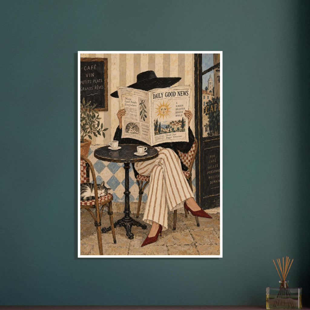 original abstract composition art print for the living room, soft painterly artwork on matte paper