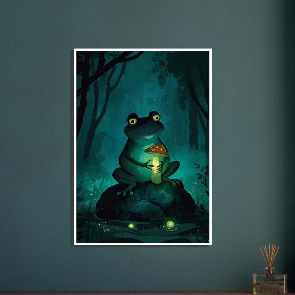lizard art print for the home office, soft painterly artwork on matte paper