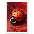 beetle art print for the home office, soft painterly artwork on matte paper