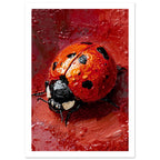 beetle art print for the home office, soft painterly artwork on matte paper