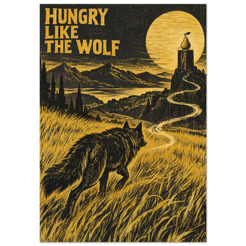 Hungry Like The Wolf Retro Poster