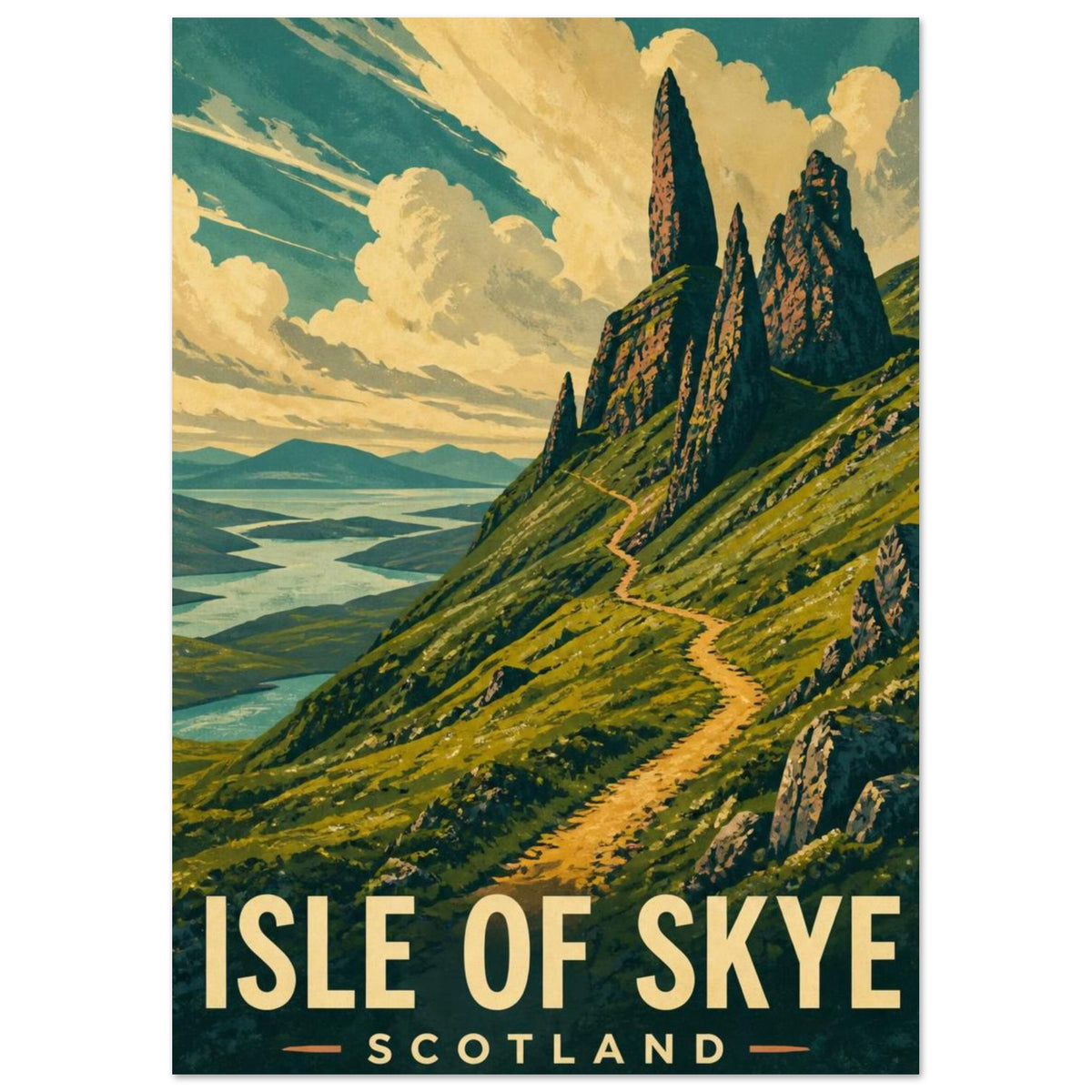 Isle Of Skye Vintage Travel Poster No. 2
