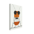 beetle art print for the home office, soft painterly artwork on matte paper