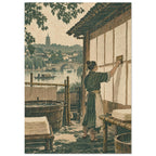 Paper Drying Vintage Art Print