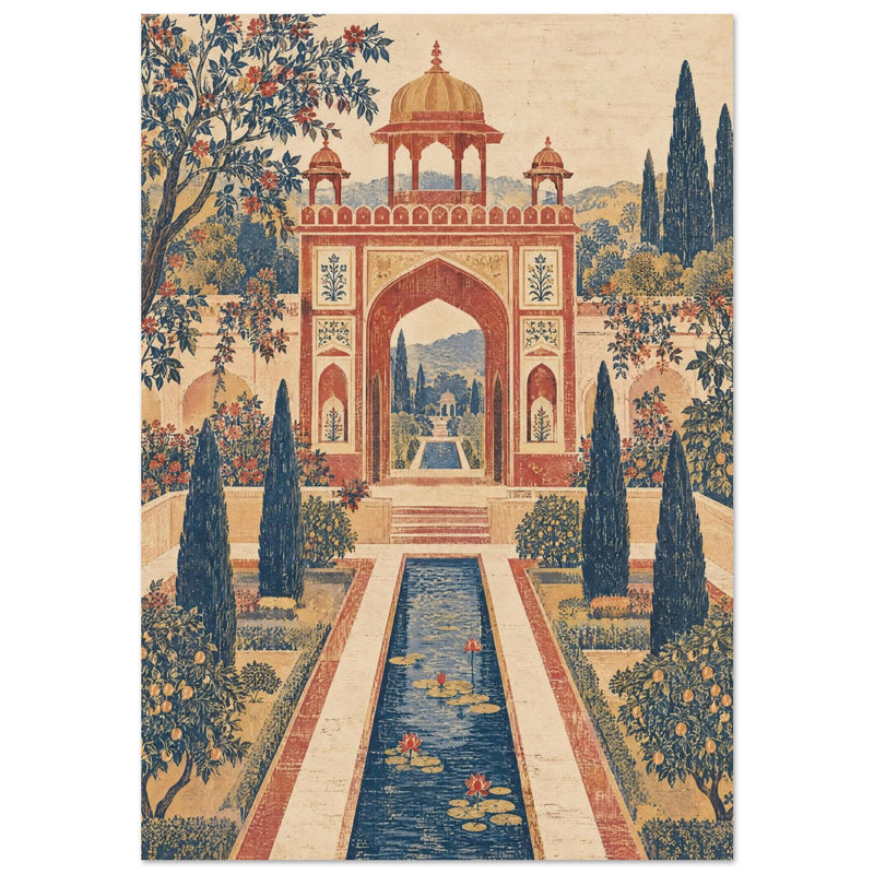 Garden Gateway Vintage Style Art Print