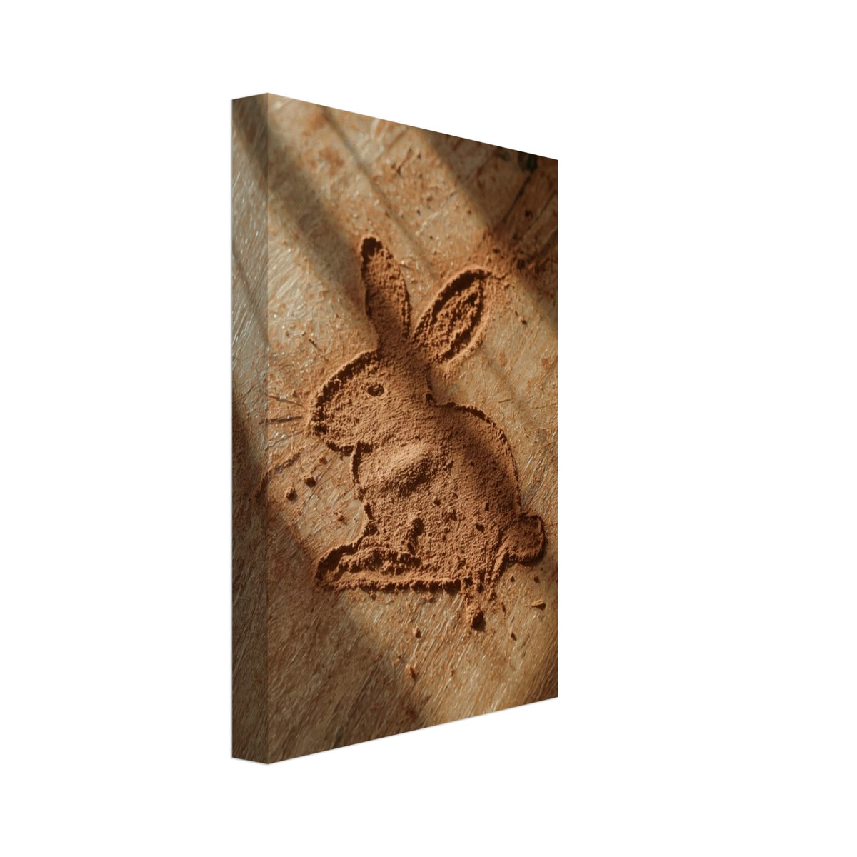 rabbit art print for the nursery, soft painterly artwork on matte paper