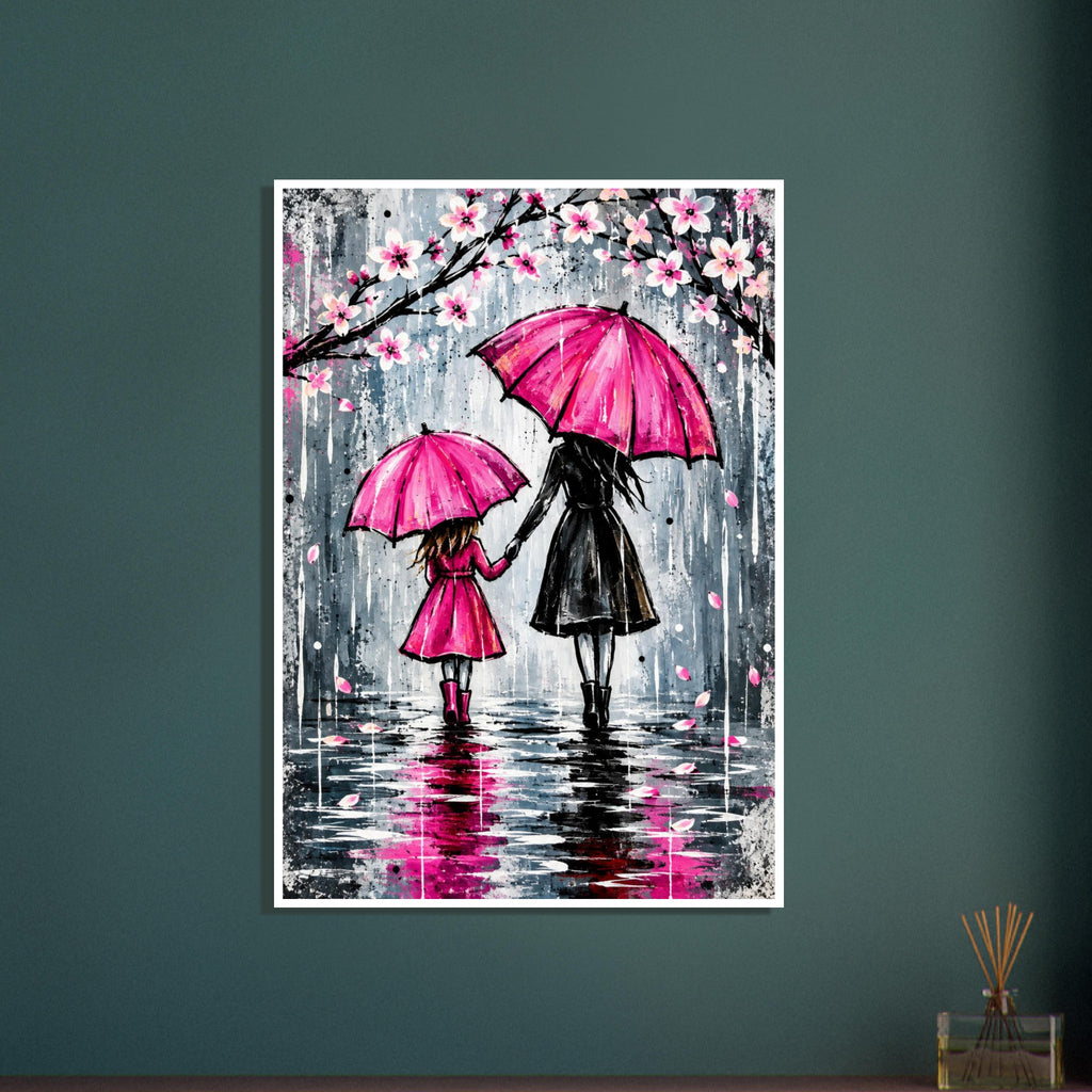 original abstract composition art print for the living room, soft painterly artwork on matte paper