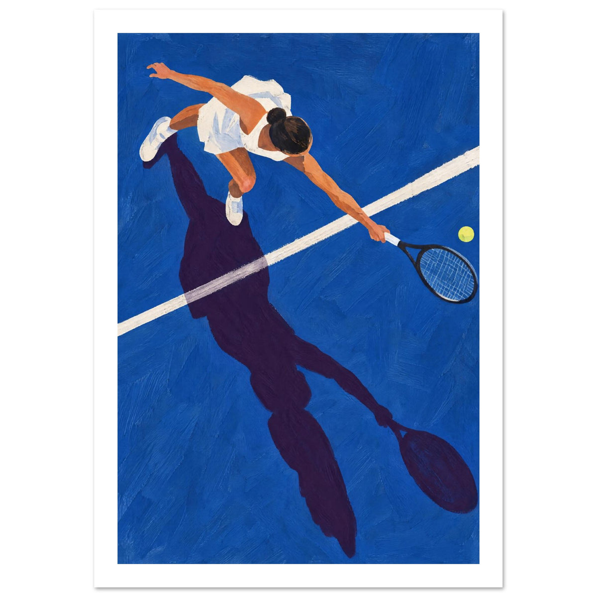 Tennisskugga – White Border