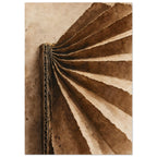 Folded Cardboard Earth Tone Art Print