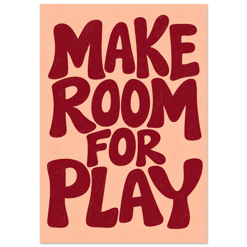 Make Room for Play Retro Print