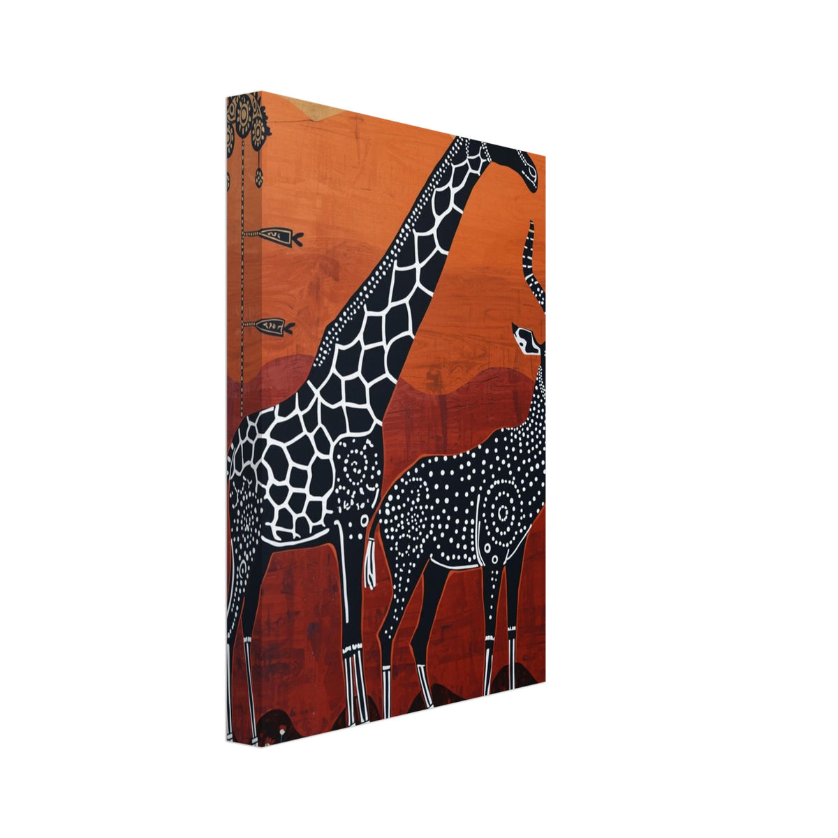 wild animal art print for the living room, soft painterly artwork on matte paper