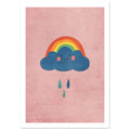 dragon art print for the nursery, soft painterly artwork on matte paper