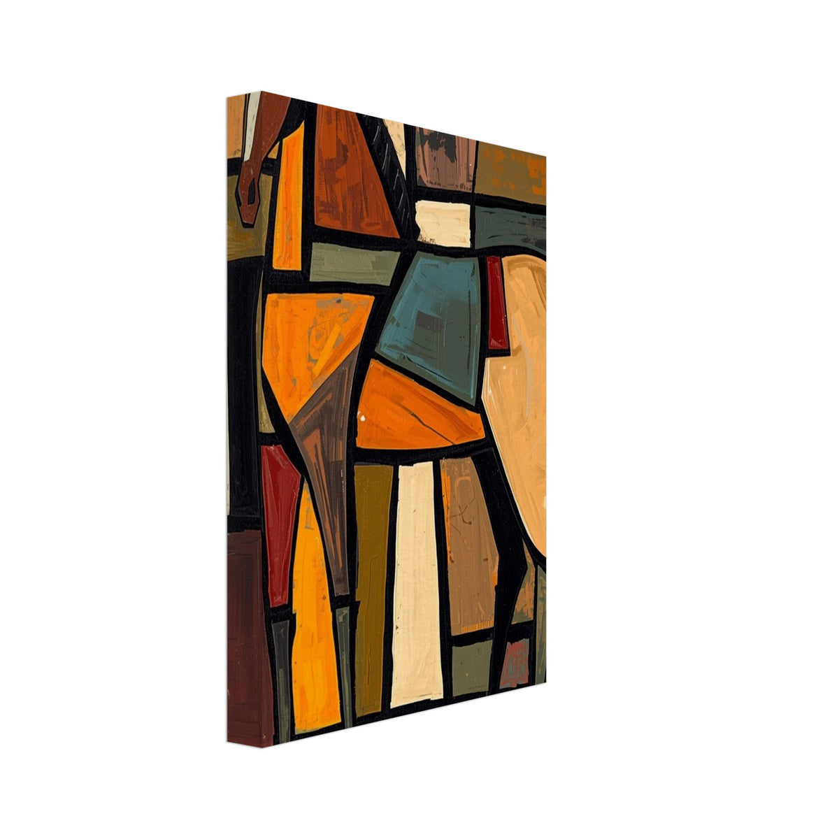 horse art print for the living room, soft painterly artwork on matte paper