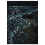 Seagull on a Dark Shore wall art print by Printavelle – close-up