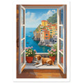 dog art print for the living room, soft painterly artwork on matte paper