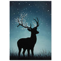 deer art print for the living room, soft painterly artwork on matte paper