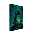 lizard art print for the home office, soft painterly artwork on matte paper