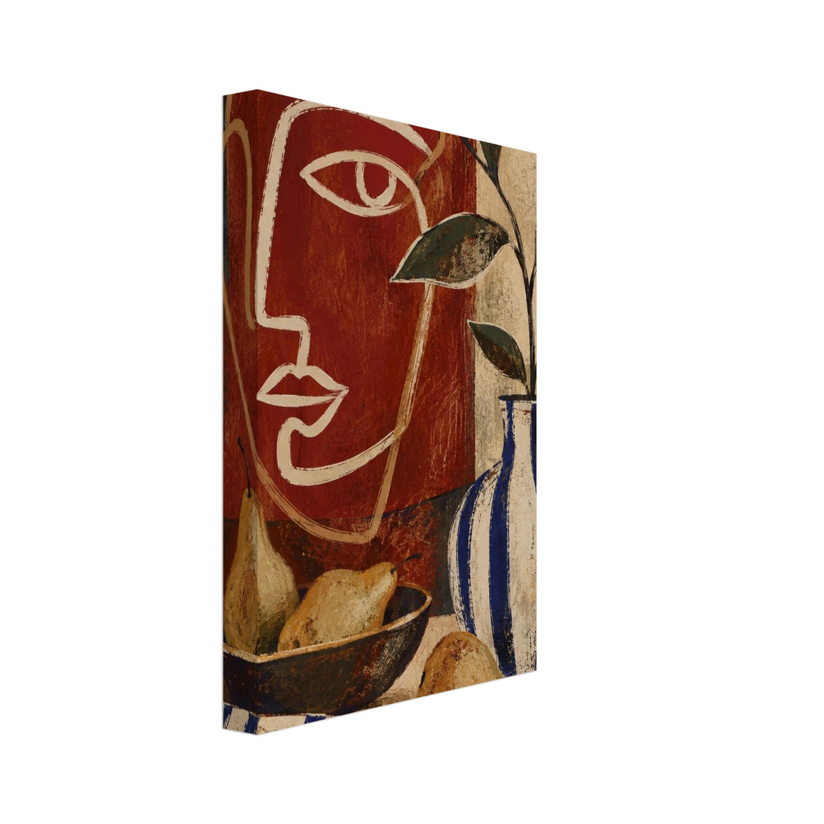 original abstract composition art print for the living room, soft painterly artwork on matte paper