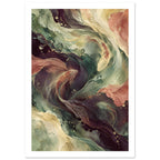 original abstract composition art print for the living room, soft painterly artwork on matte paper