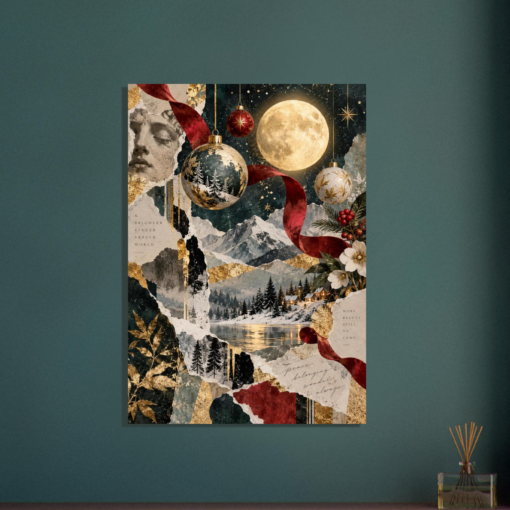 original abstract composition art print for the living room, soft painterly artwork on matte paper