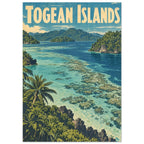 Togean Islands Vintage Travel Poster