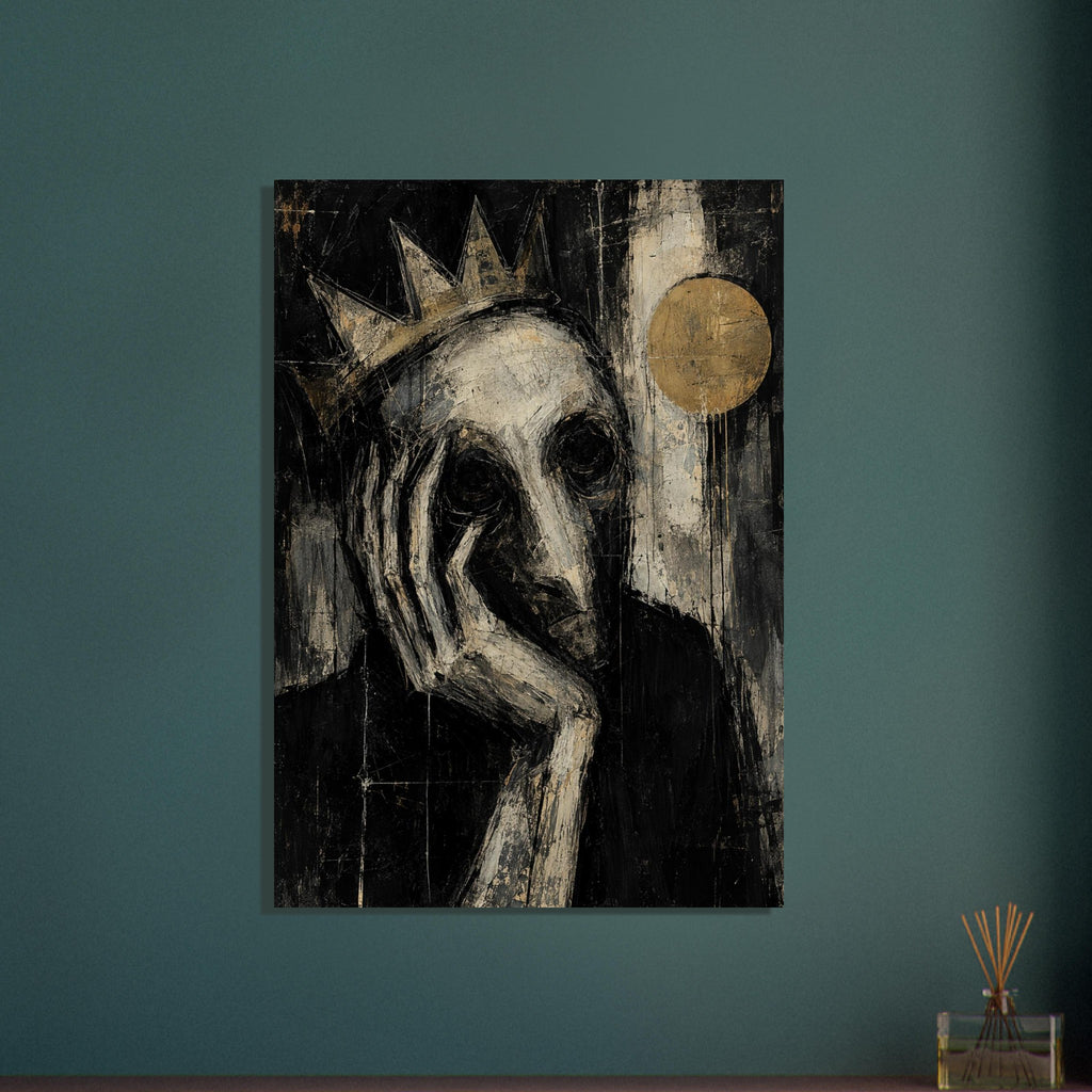 original abstract composition art print for the living room, soft painterly artwork on matte paper
