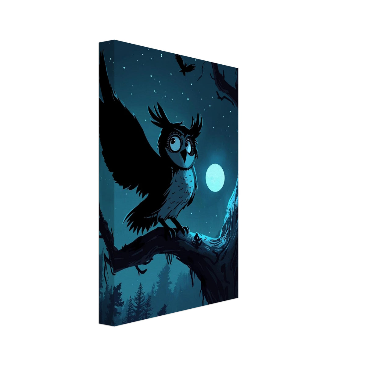 Owl Study Fine Art Print – Canvas