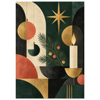 original abstract composition art print for the living room, soft painterly artwork on matte paper