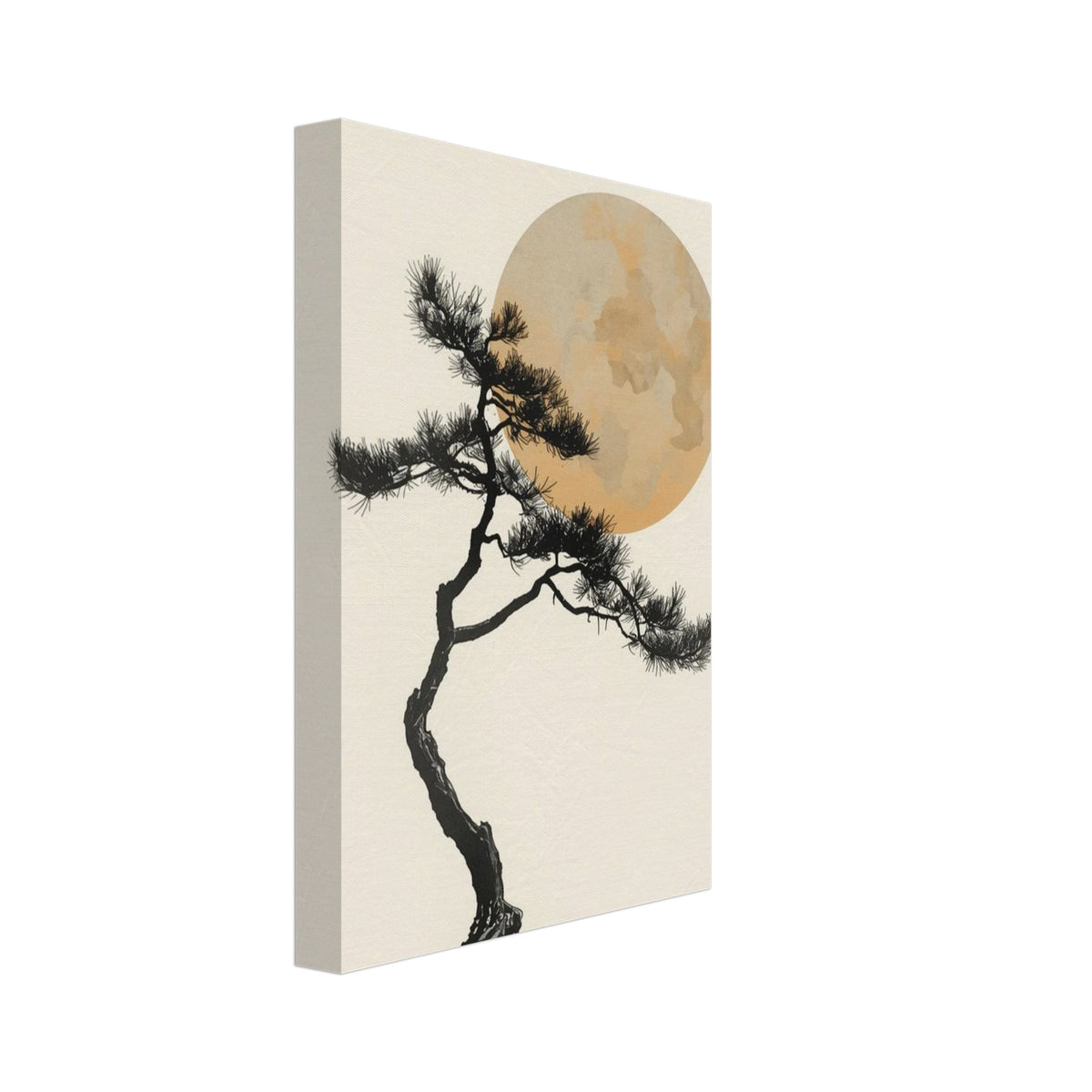 Pine Tree Japandi Art Print – Canvas