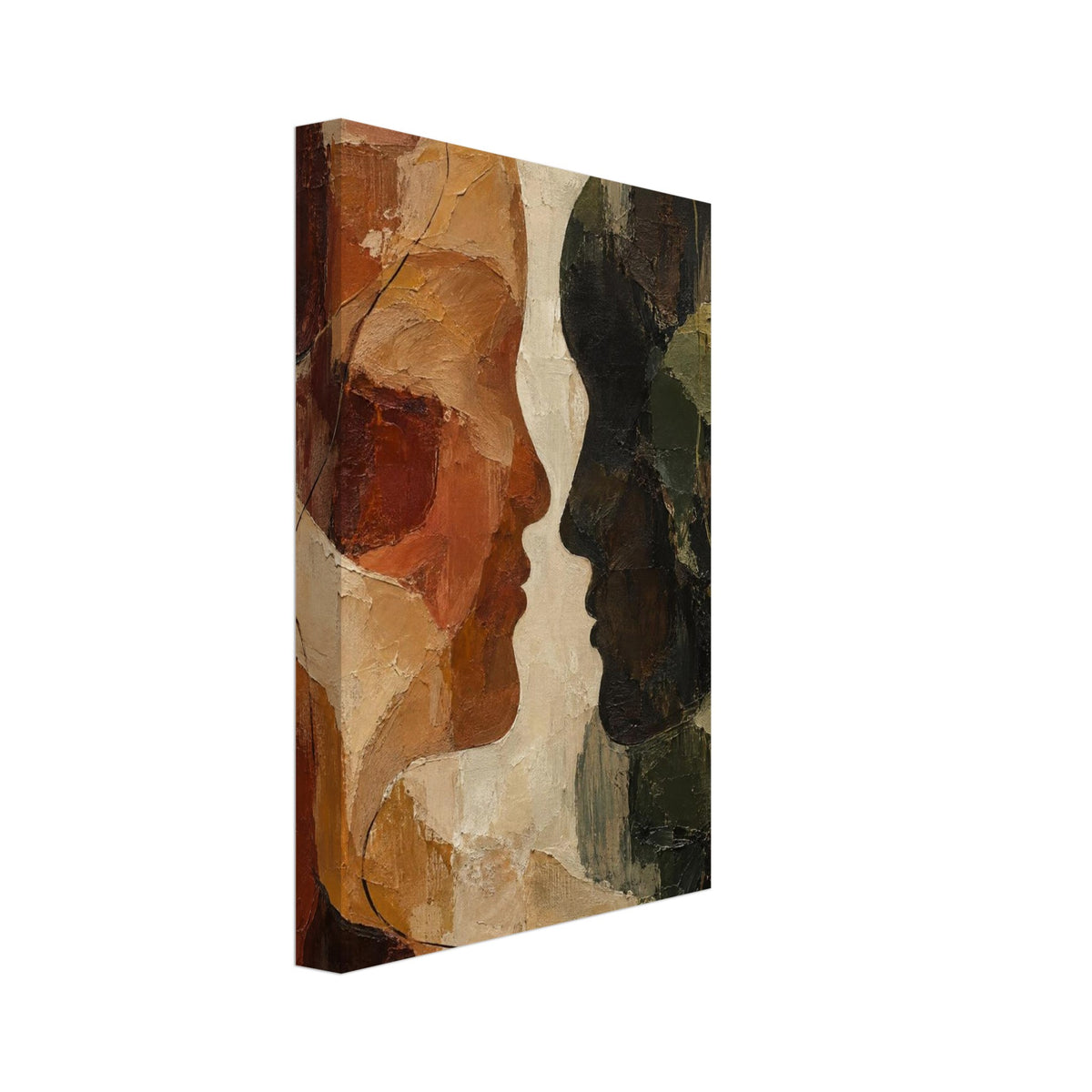 original abstract composition art print for the living room, soft painterly artwork on matte paper