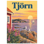 Tjörn i kvällssol