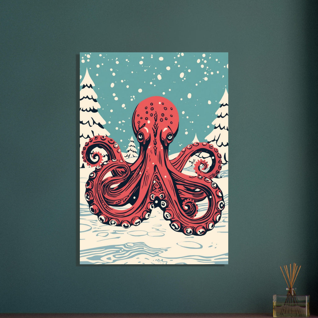 deep sea fish art print for the bathroom, soft painterly artwork on matte paper