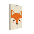fox art print for the living room, soft painterly artwork on matte paper