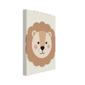 lion art print for the living room, soft painterly artwork on matte paper