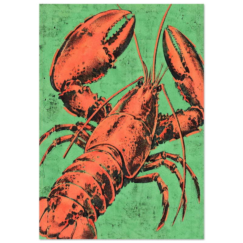 Lobster Orange And Green Art Print