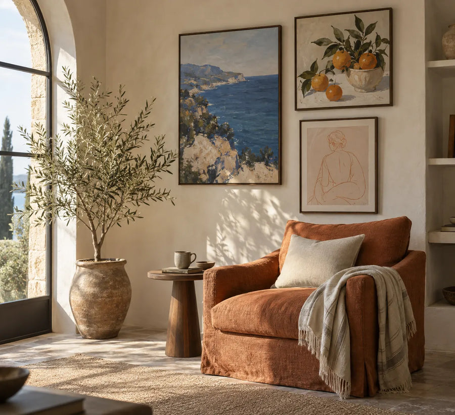 Gallery wall inspiration: mediterranean corner