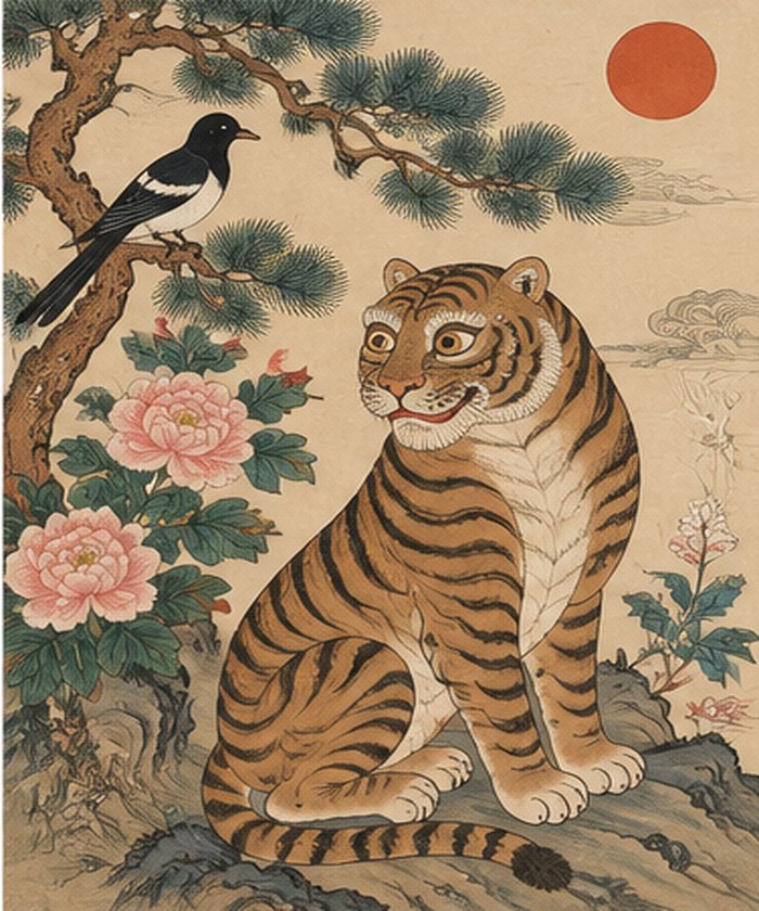 Korean Minhwa art style