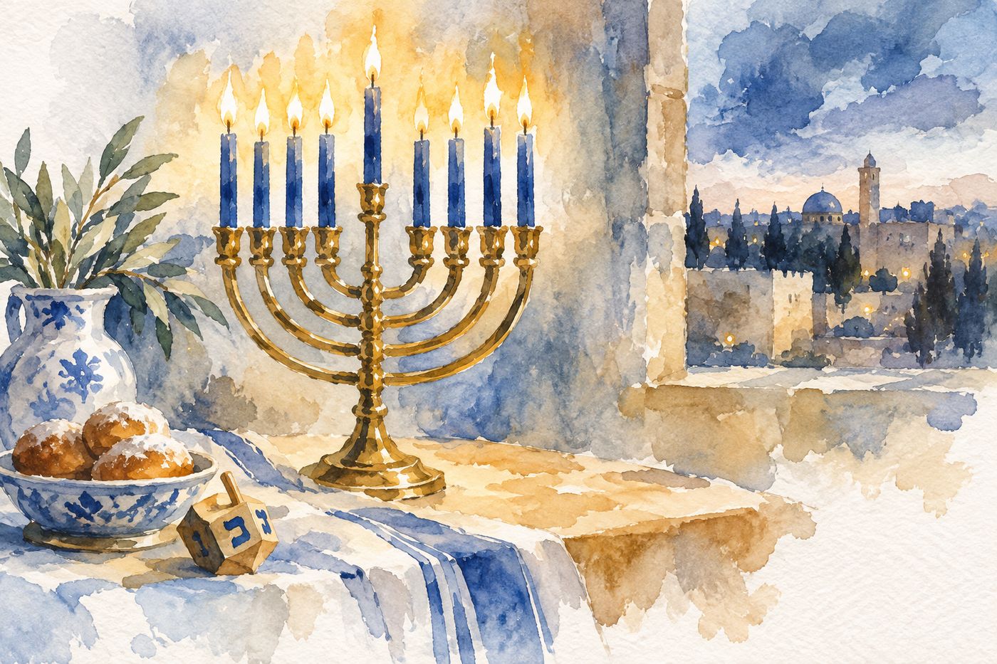 Hanukkah art prints