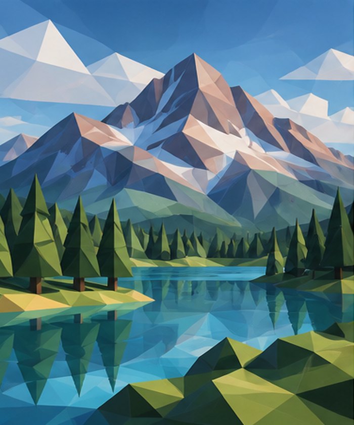 Low poly art style