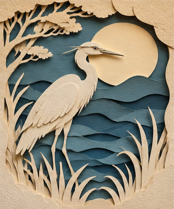 Paper cut art style