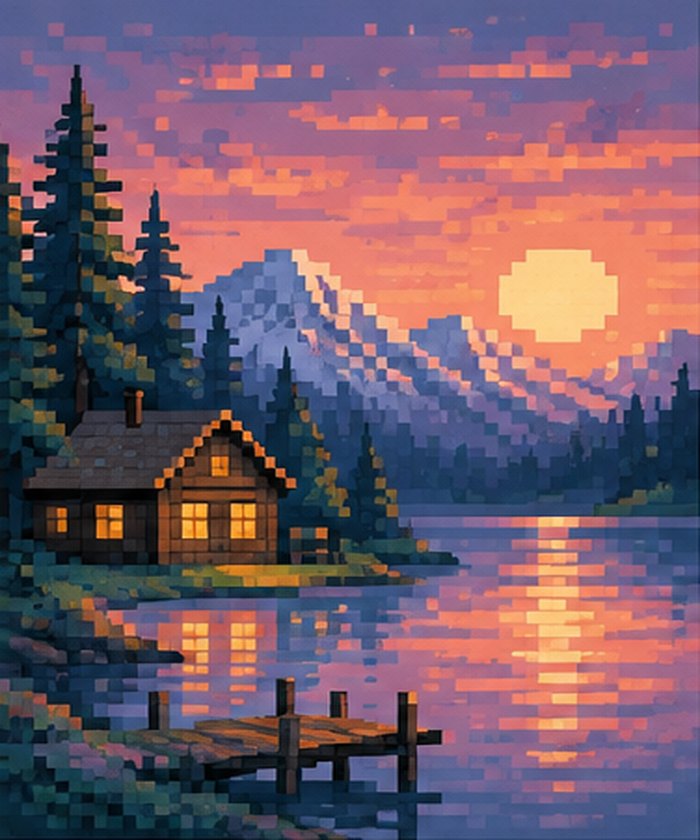 Pixel art art style