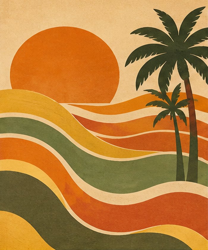 Retro art style
