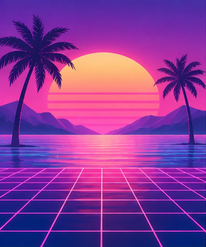 Vaporwave art style